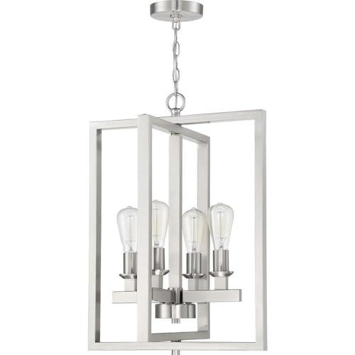 53134-FB-Craftmade Lighting-Chicago - Four Light Foyer in Transitional Style - 18 inches wide by 25.5 inches high-Flat Black Finish    -Traditional