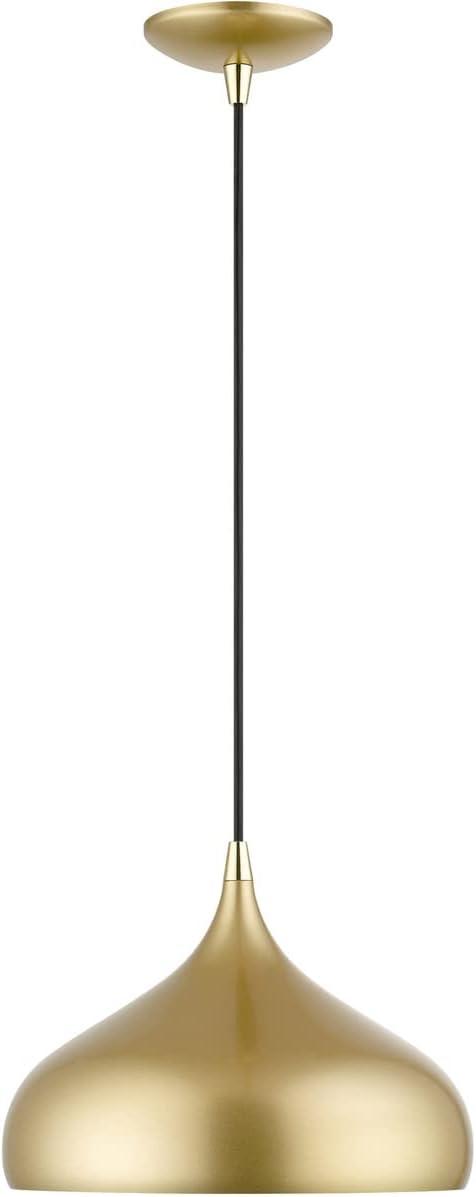 Livex Lighting Amador 1 - Light Pendant in Soft Gold/Polished Brass