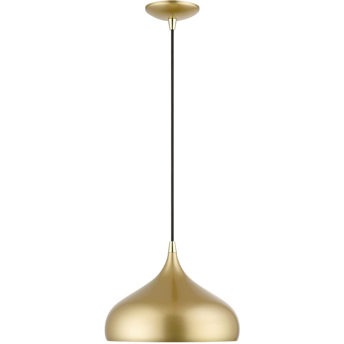 Livex Lighting Amador 1 - Light Pendant in  Soft Gold/Polished Brass
