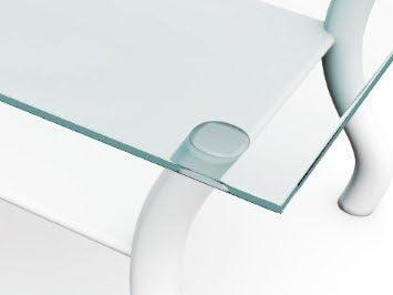 72'' Clear Tempered Glass Rectangle Tabletop with Beveled Edges