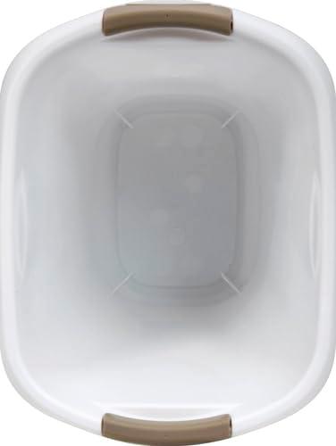 Rubbermaid 5.25 gal White Polypropylene Open Top Wastebasket