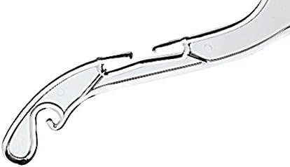 17 inch Clear Plastic Dress Hangers (Case of 20)