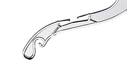 17 inch Clear Plastic Dress Hangers (Case of 20)