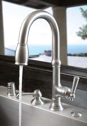 Jacobean Single Handle Pull Down Kitchen Faucet