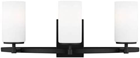 Generation Lighting Alturas 22-in 3 -Light Matte Black Modern/contemporary Vanity light