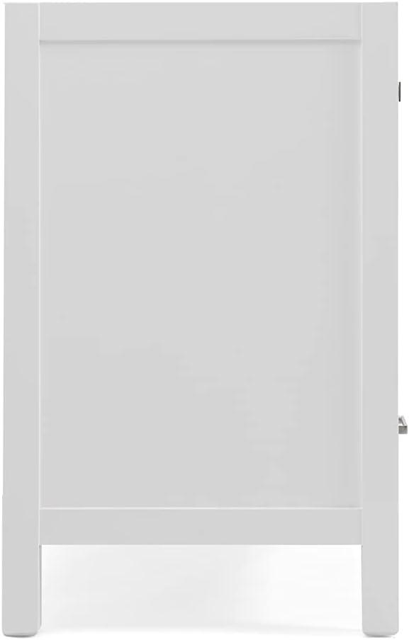 Ariel A061d-Bc Cambridge 60" Double Free Standing Vanity Cabinet Only - White