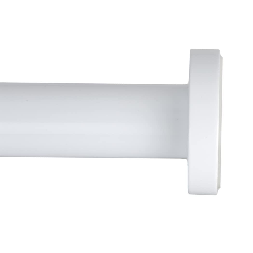 Ivilon Tension Curtain Rod - Hexagonal Spring Tension Rod for Windows or Shower, 24 to 36 Inch, White