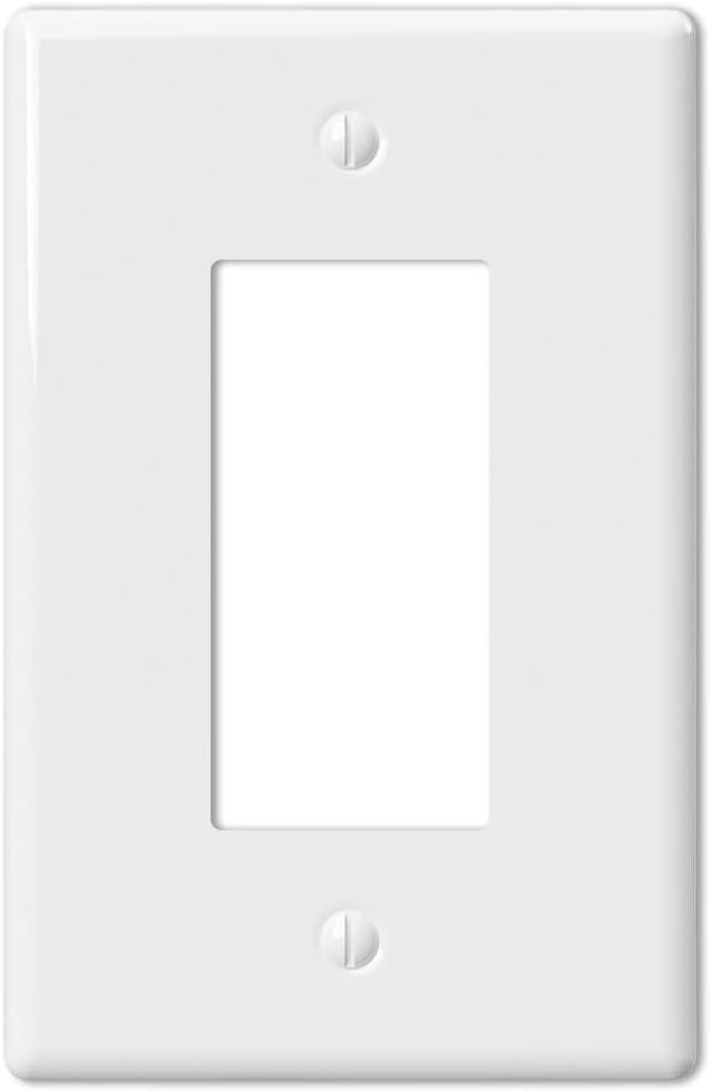 Amerelle Metro White 1 gang Ceramic Rocker Wall Plate 1 pk