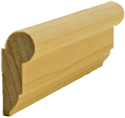 NewMouldings EWPC11 Picture Hanging Rail 1-5/8" Tall x 11/16" Moulding. Unfinished