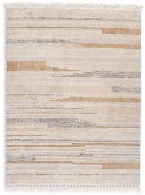 Gray Braided Rectangular 8' x 10' Synthetic Area Rug