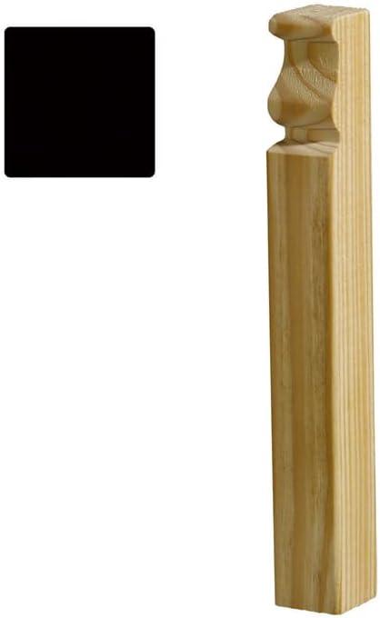 Natural Hardwood Rectangular Prism Baseboard Moulding Block