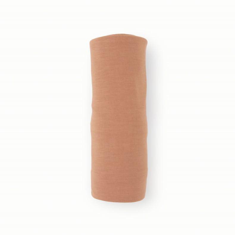 Terracotta Stretch Knit Baby Swaddle Blanket