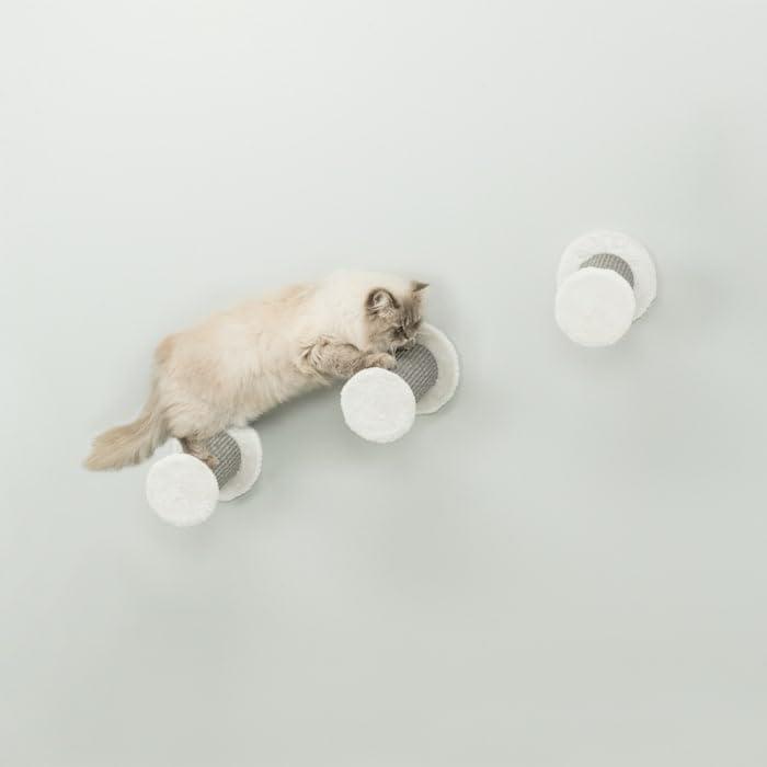 TRIXIE Wall Mount Cat Climbing Steps, Cat Furniture, Scratching Post, 3pcs