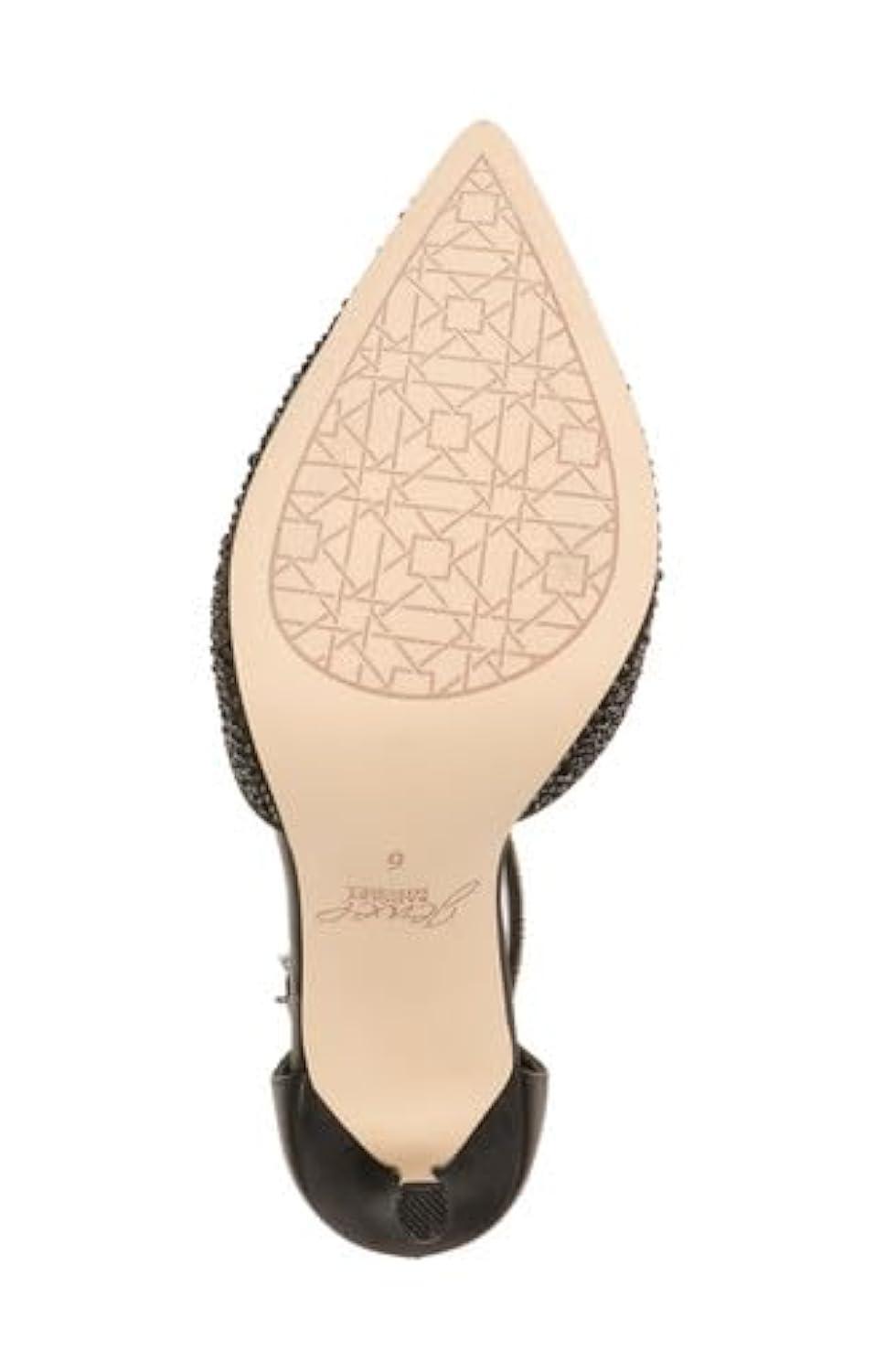 Jewel Badgley Mischka Womens Jailene Pump 7 Navy Satin