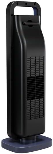 Comfort Zone 26" Oscillating Digital Tower Heater with Remote Control for Indoor Use, Adjustable Thermostat, Timer, Overheat Protection, Tip-Over Switch, Ideal for Home, Bedroom, & Office, HT1206-NVY