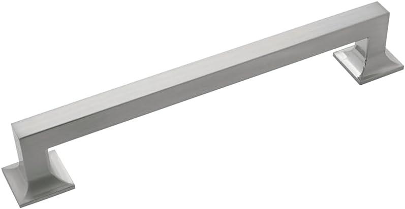 Hickory Hardware Studio Collection Pull 7-9/16 Inch (192mm) Center to Center Satin Nickel Finish