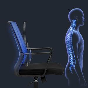 Ergonomic Mesh Computer Office Desk Midback Task Chair w/Metal Base Set of 2