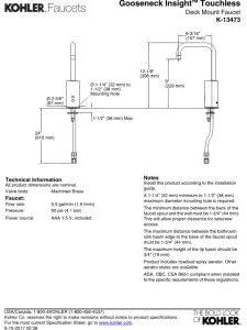 Gooseneck Single-Hole Touchless Dc-Powered Commercial Faucet with Insight Technology