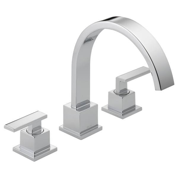 Vero Double Handle Deck Mounted Roman Tub Faucet Trim