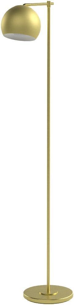 Miles 61" Matte Brass 2-Light Floor Lamp with In-Line On/Off Foot Switch