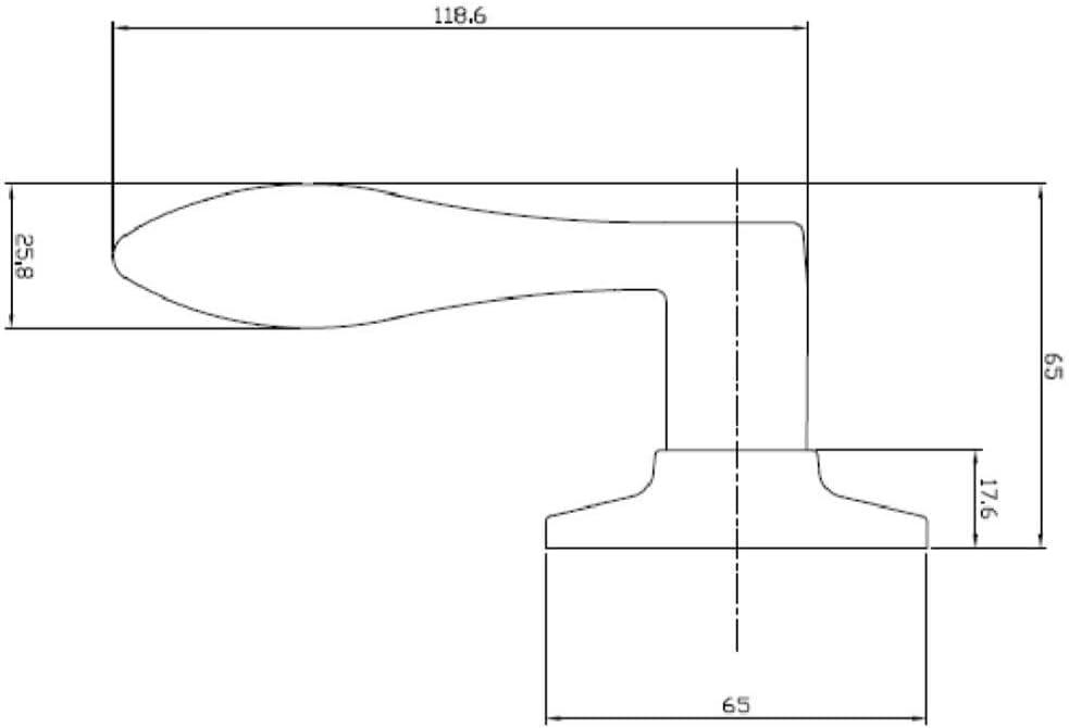 Stratford Single Dummy Door Lever