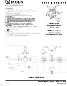 Weymouth Double Handle Floor Mounted Clawfoot Tub Faucet Trim with Diverter and Handshower