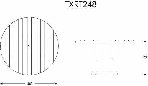 Monterey Bay Round Dining Table