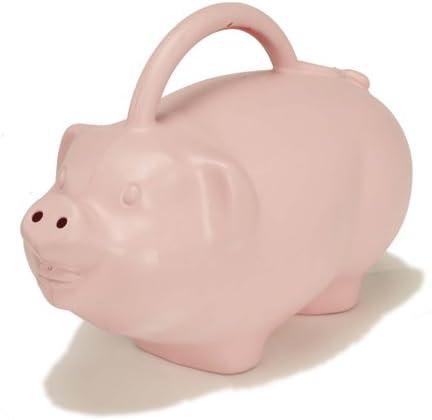 Novelty Plastic Kid's Pig Watering Can, Pink, 1.75 Gallon