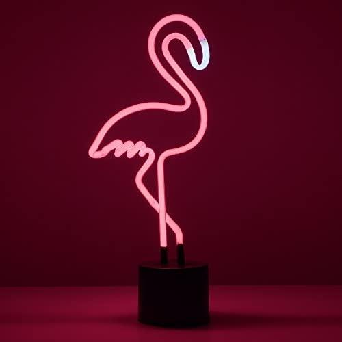 Amped & Co Flamingo Neon Desk Light, Pink