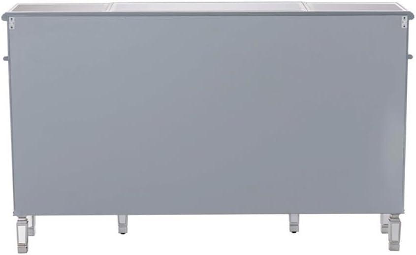 Powell Company Mirrored 4-Door 3-Drawer Console