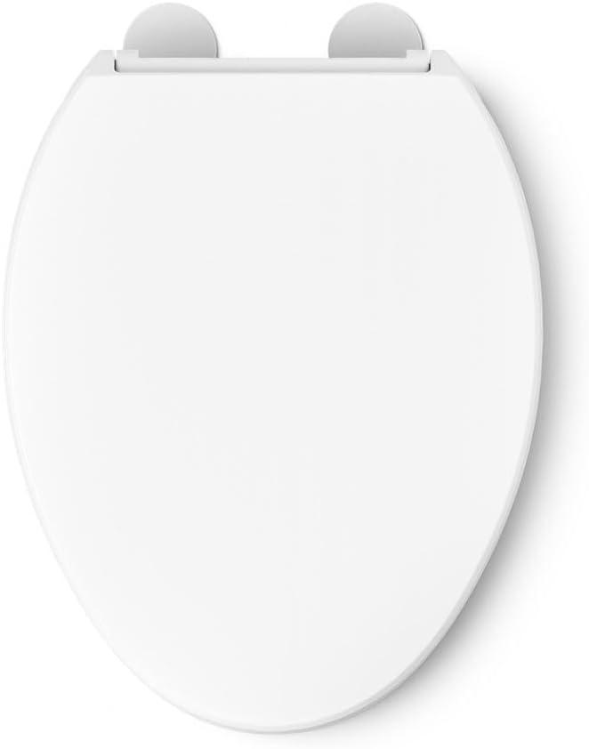 Hyten Elevated Toilet Seat with Quiet-Close Lid and Seat and Grip-Tight Bumpers