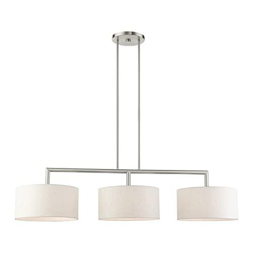 Livex Lighting Meridian 3 - Light Chandelier in  Brushed Nickel