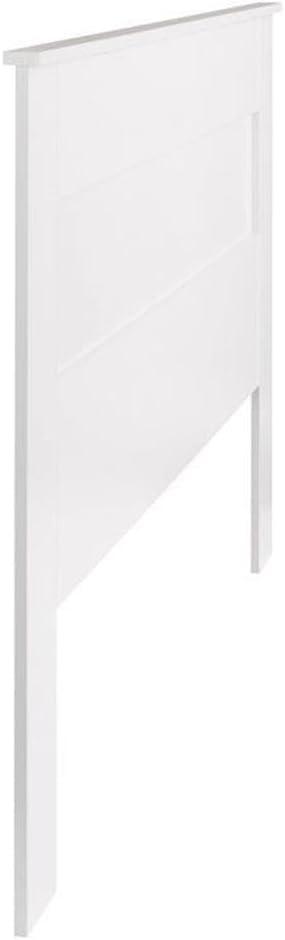 Prepac King Flat Panel Headboard White : 5-Year Warranty, MDF Construction, Spot Clean, King Size