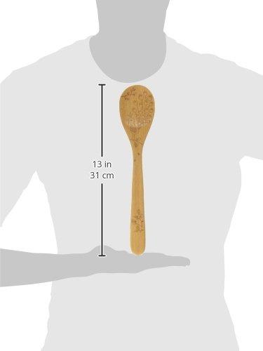 Talisman Designs Laser Etched Beechwood Mixing Spoon, Woodland Collection, Set of 1