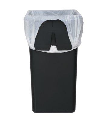 simplehuman 10 Liter / 2.6 Gallon Stainless Steel Bathroom Slim Profile Trash Can