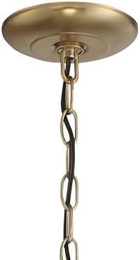 Minka Lavery Brushed Honey Gold Chandelier 28" Wide Modern 6-Light Fixture for Dining Room House Foyer Kitchen Entryway Bedroom