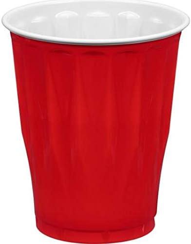 Berkley Jensen 18-Oz. Plastic Cups, 240 Ct. - Red - Birthday Pool Camping Party