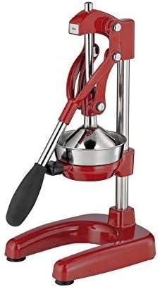 Red Stainless Steel Professional Citrus Juicer with Lever