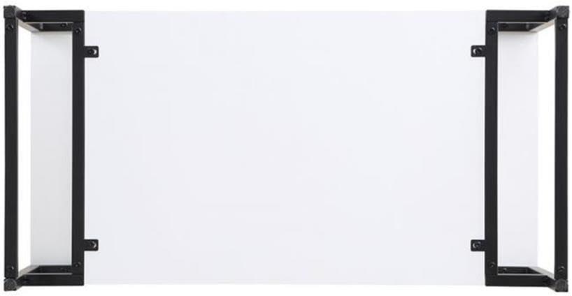 36" Scarsdale Bathroom Vanity Sink White - Manhattan Comfort: Ceramic Surface, Wood Frame, Single Basin