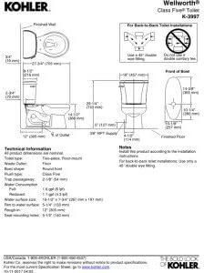 Wellworth® 1.28 GPF Water Efficient Round Two-Piece Toilet (Seat Not Included)