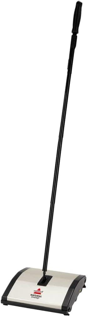 Natural Sweep Lightweight Carpet and Floor Sweeper with Nylon Bristles