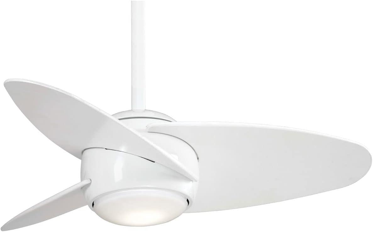 36" 3 - Blade LED Propeller Ceiling Fan with Wall Control and Light Kit Included