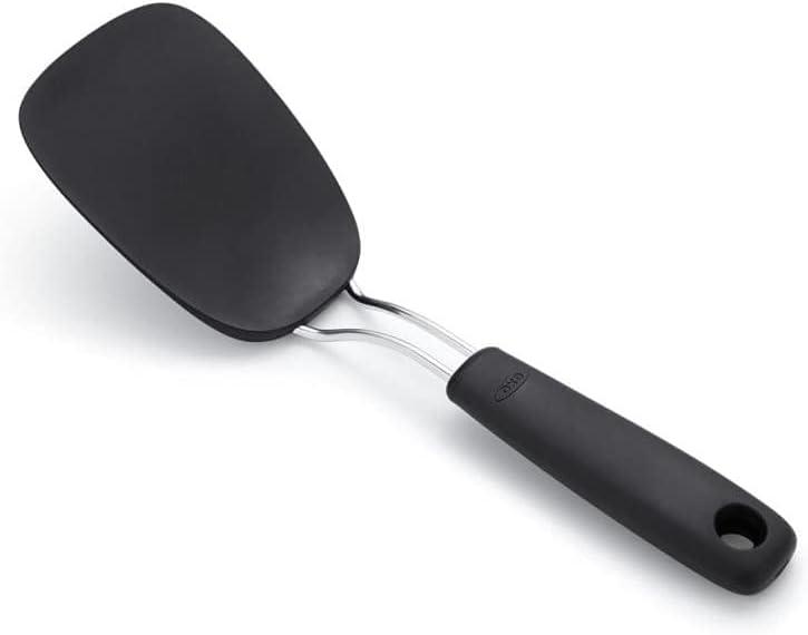 Black Nylon Flexible Turner with Non-Slip Handle