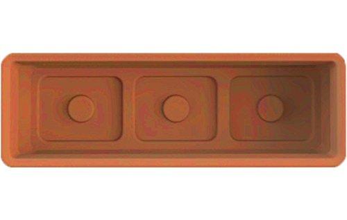 RTS Home Accents 36 inch x 15 inch Polyethylene Rectangular Planter, Terra Cotta Color
