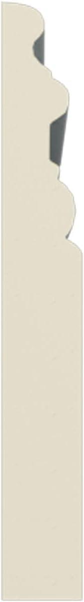 7 3/8"H x 1"P x 94 1/2"L Hillsborough Baseboard Moulding (8-Pack)