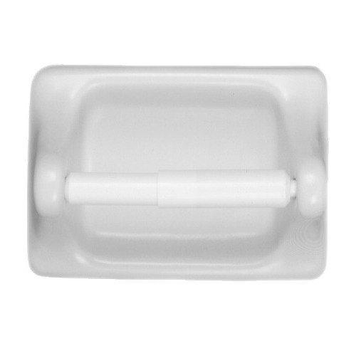 Arctic White Ceramic Wall-Mounted Toilet Paper Holder