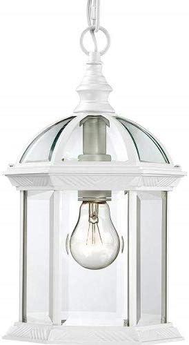 Nuvo 60-4977 - Boxwood - 1 Light - 14" Outdoor Hanging W/ Clear Beveled Glass