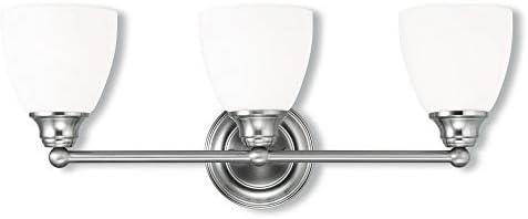 Livex Lighting Somerville 3 - Light Vanity in  Brushed Nickel