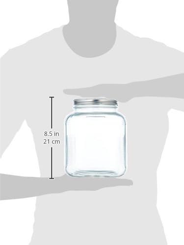 Anchor Hocking Replacement Butter Churn Jar with Brushed Stainless Steel Lid