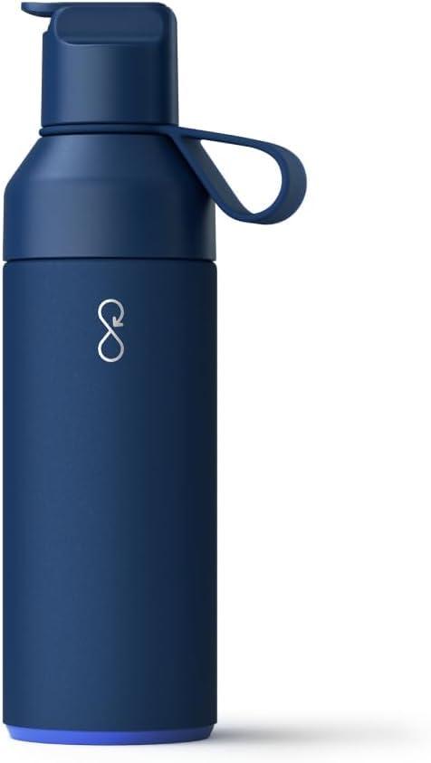 Ocean Blue 34 oz Recycled Stainless Steel Water Bottle